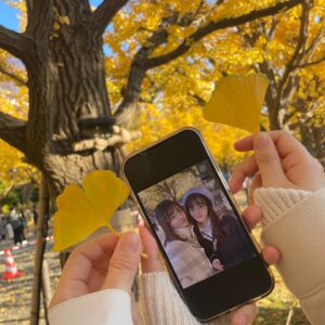 Moeka Ukawa Instagram - ♡
今年もイチョウ見に行けました！☺️