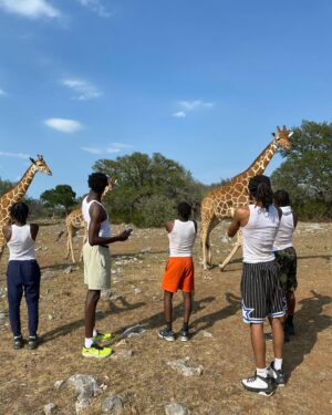 Mohamed Bamba Instagram - Just cause I feel like I haven’t made y’all laugh in a while 😂 @peta no animals were harmed during my lil trip to @ketterman_ranch 🫠🤣