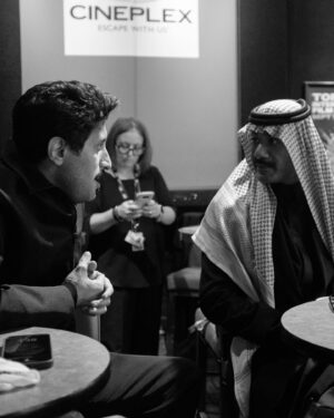 Mohammed Aldokhei Instagram - مقتطفات لطيفه قبل و بعد العرض 
العالمي الاول لفيلم مندوب الليل 🥹

🌌💚

@mandoobfilm 
@tiff_net 

🤲🏽