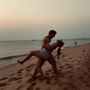 Mohit Hiranandani Instagram - I’d rather have bad times with you than good times with someone else. I’d rather be beside you in a storm than safe and warm by myself. I’d rather have hard times together, than to have it easy apart. Thank you for being my rock 🪨♥️ Iloveyou