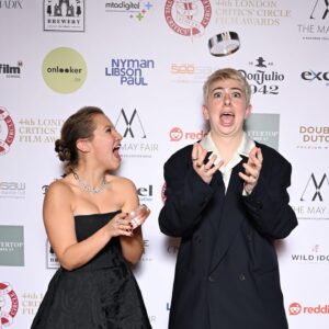 Molly Manning Walker Instagram - Breakthrough filmmaker & breakthrough performance at the London critics circle film awards ✨ thank you 🙏 

@rosefordestudio @wooyoungmi @lucyburt1