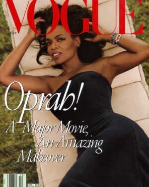 Monét X Change Instagram - Wow, just wow. Paying homage to the queen of all media @oprah. Very grateful to @voguemagazine for this opportunity and so happy to show this to my grandmother!! I sat many a school afternoon watching the Oprah Winfrey Show with her…and this full circle moment is next level ♥️. 
•
@gisforgodoy created this look pretty much overnight, and @sanchezzalba captured it gorgeously.