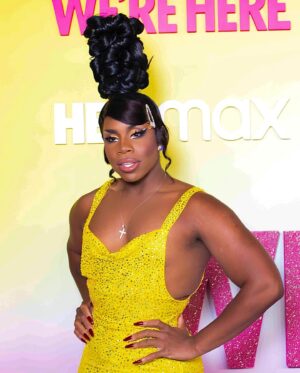 Monét X Change Instagram - Pink Carpet 🌻
.
.
So incredibly proud of the @werehere gurls, but especially to my ride or die, my Bobert, my ace boon, my Roberta Elaine the Drag Queen. Soon as I saw him come out looking so stunning, and beautiful, and glamorous, and perfect, and powerful I immediately started welling up with tears. You are my superstar and I Love you so much. 

All photos: @davidelaffe 
Gown: @blackandwhitestriped 
Stoning: @legalminor 
Hair: @edwardsizzahands2.0
