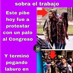 Mónica Cabrera Instagram - No hay filtro para los infiltrados. 
#leybases #protesta #represion #infiltrados #justicia #argentina