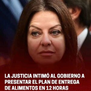 Mónica Cabrera Instagram - #Repost @c5n 
——
LA JUSTICIA INTIMÓ AL GOBIERNO A PRESENTAR EL PLAN DE ENTREGA DE ALIMENTOS EN 72 HORAS 👉Ante el incumplimiento por parte del Ministerio de Capital Humano de exponer un plan de distribución de los alimentos que no fueron aun entregados, el juez Sebastián Casanello también dio la posibilidad de que un funcionario competente se presente de manera testimonial en el juzgado para explicar cómo distribuirán esos alimentos.