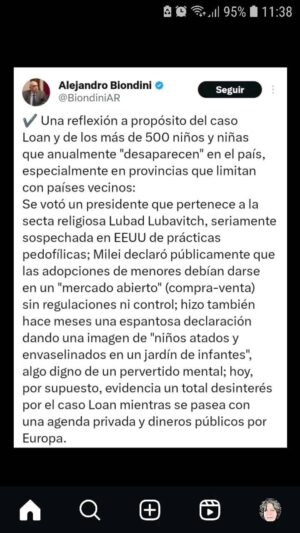 Mónica Cabrera Instagram - Un niño ha desaparecido. 
#argentina #infancias #seguridad #democracia #corrupcion