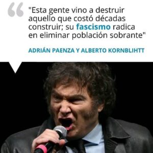 Mónica Cabrera Instagram - #Repost @pagina12 
——
CRÍTICA AL GOBIERNO DE MILEI 👉 Alberto Kornblihtt y Adrián Paenza escribieron una nota en conjunto para manifestar lo que sienten y piensan respecto a la situación actual del país. 💬 "A más de seis meses de su asunción como presidente, Milei dio muestras locales, y sobre todo en la arena internacional, de representar lo peor de los argentinos", dijeron. 💬 "Si queremos que este plan nefasto no perdure y genere daños irreversibles, no sólo es imprescindible seguir ganando la calle y parar la Ley Bases sino que también será necesario que las fuerzas democráticas progresistas, verdaderos radicales, peronistas, socialistas y de izquierda nos unamos por encima de nuestras diferencias", aseguraron. Leé la nota completa en el link de la bio. 👉 @pagina12 #milei #derecha #politica
