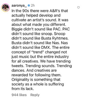 Monica Payne Instagram - Thoughts? 
Comments from @aaronya_ & @talkyo_ish re: post from @wallo267 #Dearrapgame