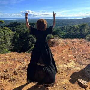 Monica Payne Instagram - God is undoubtedly magnificent. Praising from the highest Mountaintop of the beautiful San Blas Island in Panamá. Glory be to God for life and all things made possible under the Sun. 🙏🏽☀️🌺🦋💫
#sanblasisland #panamá