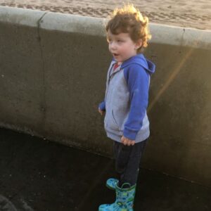Monica Ruiz Instagram - It stopped raining! Let’s go jump in some filthy puddles! #rainyday  #coopedup #babylove
