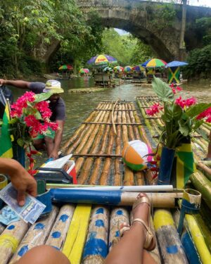 Monique A. Green Instagram - Pon de river 🎋🌾

#jamaica #rafting