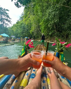 Monique A. Green Instagram - Pon de river 🎋🌾

#jamaica #rafting