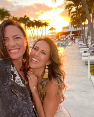 Monique Ganderton Instagram - Take me back to Miami!!! Sooooon🍹🍹 ❤️Platonic Partner in Crime 🤣🔥⚡️ @themeshellshow