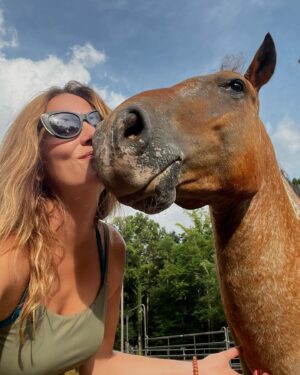 Monique Ganderton Instagram - Home. My Sanctuary to plot my next course of action! I think it’s going to be a while until our industry rights itself… hope it’s less but I’m planning for the long haul!! Let’s share our side hustles and support each other! Hope everyone is doing ok! ❤️ I’ll be giving trail rides!! 🐴😝
