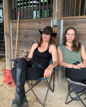 Monique Ganderton Instagram - A little Chaos walking CC photo dump! I’m so proud of this amazing woman! Such a bad ass and such an amazing friend for so long! I’m so glad we got to work on a non super hero movie together! With all my horses! ( who cc has horse-sat many times!) Can’t wait to celebrate with you this weekend! ❤️ and appreciate you so much! 🙌🥕 @cc_ice_stunts #chaoswalking #chaoswalkingmovie