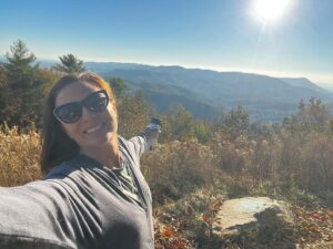 Monique Ganderton Instagram - Such a fun quick trip to the beautiful GA mountains! Highly recommend for Mountain bikes and wine and some stunning views. And I got to hug one of the oldest Poplars in GA! Gennett Poplar :) 🏕️🥰 🏡 @mulberrygapadvbasecamp and yummy 🍷 @roomountainvineyards ❤️