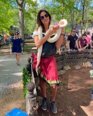 Monique Ganderton Instagram - Today was a damn good day. Fun is non negotiable and I miss snakes ❤️🥰😈