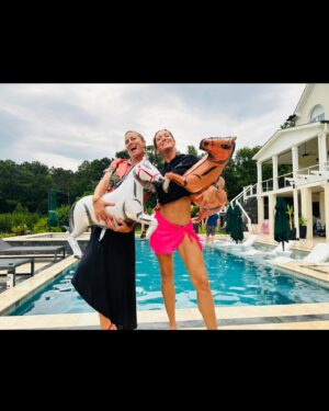 Monique Ganderton Instagram - What a great summer with friends and horses to find some joy during this strike time. While I do wish I could work, I’m also taking the time to reconnect with the world again. Finding balance is everything and the film industry needs this overhaul desperately. So for me the animals, Camping and finding local adventures has been everything. Hope everyone has found their joys again❤️ Fall Adventures to come 🥰🤣🏖️ Let’s GOOO! (Camping 🤣🐴😝)