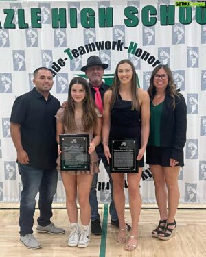 Montana De La Rosa Instagram - Honored to be inducted into the Azle Athletic Hall of Fame today. I was inducted twice, once as an individual and another with my 2013 high school wrestling team. 💚 #azlehornets