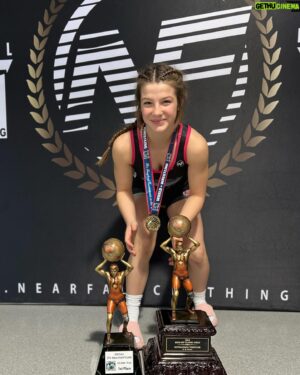 Montana De La Rosa Instagram - Tulsa champ and most outstanding wrestler 😍 @zaylyn.marie way to kickoff wrestling season 🥰 #wrestling #womenswrestling #sistersonthemat