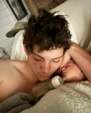 Montana Jordan Instagram - Im guessing we were both alittle milk drunk in the last photo lol