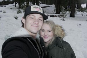 Montana Jordan Instagram - traveling with you is all I wanna do🤎✈️🏔️🧳