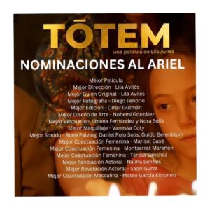 Montserrat Marañon Instagram - "Tótem" está de fiesta! Hoy recibió 15 nominaciones al Ariel y entre ellas hay una nominación para mi. Mi corazón ha estado brincoteando todo el día. Nunca  pensé que esto me llenara de tantas emociones y risas y lagrimones y estoy que no quepo de alegría. 
Gracias @academiacinemx por este reconocimiento taaaan apapachante.
Gracias @lilaaviles por confiarne a Nuri, felicidades por tu ferocidad, tu talento, eres pura inspiración. 
Es un privilegio compartir terna con mis hermanas  totémicas @marisolgase y #TeresitaSánchez y con @ludwika_paleta a quien admiro y quiero  tanto. 
Felicidades a mis niñas @saorigv1 y #Naima, a mi hermanito @mateo_garciae @x_fernandez_designer , mi peluquera favorita, @nollita . @_diegotenorio_  y toda la banda que puso el corazón en Tótem. 
GRACIAS ❤️ ❤️❤️❤️

Felicidades a toda la banda que está nominada! Será un placer verles en Guadalajara. 

Que viva el cine mexicano!! 🇲🇽🇲🇽🇲🇽

Orgullosamente  talento @jerryml1