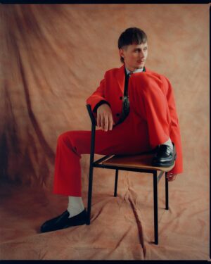 Moritz Jahn Instagram - Your mind is a picture and it's too hard to frame 🪷🌧

📸 @__marcodistefano ♥️

Styling @_louisemcilroy / HMU @niemandswasser.mua / Assistant @genesiobat / Background by @ninamarlena & Philippe Rebosz / Lab @safelightberlin