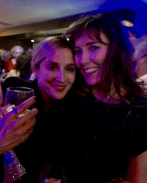 Morven Christie Instagram - #BAFTAScot18 last night, with @thecooksan (👑)who flew home from tour for less than 24hrs just to be my arm candy
❤️
Loved meeting @nicolasturgeon with Jude and Jack. 💙🏴󠁧󠁢󠁳󠁣󠁴󠁿💙
(Me styled by me, shoes and bag generously loaned by @louboutinworld 👠)
Thanks for having us @baftascotland (and for the nomination!) ✨