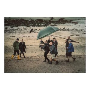Morven Christie Instagram - Episode 2 of The Bay TONIGHT at 9 -here we are filming it in between the apocalyptic rainstorms.  @ryan_kernaghan on backwards camera, @conor_rotherham_camera backwards focus-pulling, 1st AD @markroberts1985 doubling as brolly-holder, plus Dan grip extraordinaire and Ant backwards boom op. #squadgoals
💙