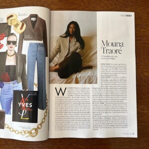 Mouna Traoré Instagram - 👀✨ Look who’s in the latest issue of @ellecanada!💅🏿✨Catch me in the June issue chatting about @theporter_series, the industry, and representation. Link in my bio or grab a copy on newsstands now!
🤎
Words by @patriciakar 
Photo by @teaunnagray at @sortofastudio
Styling by @zahrabentham & @sunday______afternoon