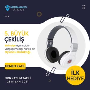 Muhammed Akay Instagram - 🎙️Merhabalar 😊 5.Büyük Çekilişimizi yapıyoruz. 📢 Çekilişimiz 23 Nisan 2021 Cuma günü saat 21:00'de CANLI YAYINLA sonuçlanacaktır. 

📝 Katılım Şartları;

1- (@makayweb) hesabımı takip edip bu gönderiyi beğenmek ve kaydetmek.

2- Gönderinin altına yorum yapıp en az 3 arkadaşınızı etiketlemek.
(Ne kadar çok arkadaşınızı etiketlerseniz şansınız o kadar artar.😊) Bu kadar 👍

Herkese bol şans🌹 

🔗 Ayrıca bu tarz çekilişlerin devamlı yapılmasını istiyorsanız sayfamızı paylaşmayı unutmayın. 🤗

#cekilis #çekiliş #cekilisvar #çekilişvar ##hediye #gamingklavye #iphonecekilis #kulaklik #fırsat #istanbul #ankara #izmir #ödül #odul #cekiliszamani #cekilisvakti #çekilişvakti #cekilissonucu