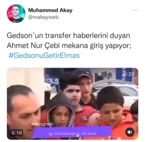 Muhammed Akay Instagram - Gedson’un transfer haberlerini duyan Ahmet Nur Çebi mekana giriş yapıyor;
 #GedsonuGetirElmas #eceerken #acunilicali #instagram #keşfet #reels #galatasaray #beşiktaş
Video sağda(kaydırmalı) ⚡️☺️
