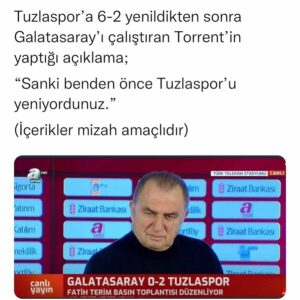 Muhammed Akay Instagram - Kesinlikle kulüp ve armalara saygımız sonsuzdur, içerikler tamamen mizah amaçlıdır. Ülkemizin güzide kulüplerinden Galatasaray’ın muhakkak yükselişi de muhteşem olacaktır. 
#galatasaray #torrent #tuzlaspor #superlig #acun #hullcity #eceerken #besiktas