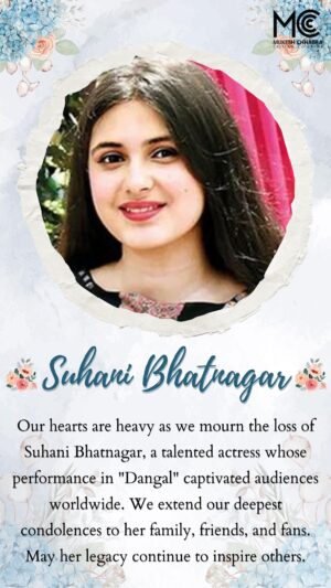 Mukesh Chhabra Instagram - Remembering the incredible talent of Suhani Bhatnagar, whose light will continue to shine through her unforgettable performances.
🪔  ॐ शान्ति:
#SuhaniBhatnagar