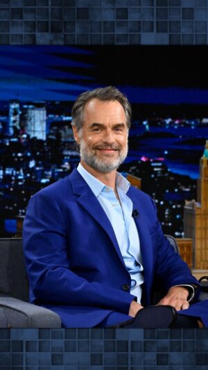 Murray Bartlett Instagram - @murray.bartlett remembers singing “I Honestly Love You” in front of Olivia Newton-John. #FallonTonight