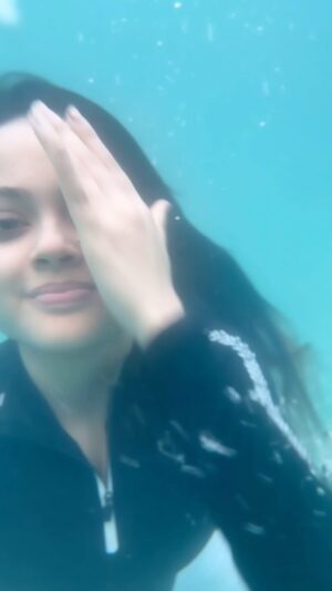 Nabanita Das Instagram - Monsoon, Pool, Swimming, Repeat….☘️ #pool #miniholiday #monsoon #barish
