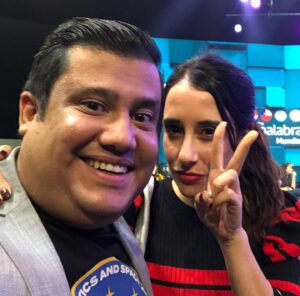 Nacho Pop Instagram - Lo logré!!! Me saqué una foto con @elisazulue Gracias por tu buena onda en #Pasapalabra