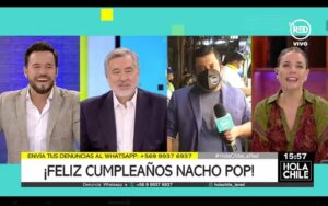 Nacho Pop Instagram - Muchas gracias por las muestras de cariños en un nuevo cumpleaños, un nuevo aniversario de #NachoPopTelevisión #NachoPopInternationalCulinary Gracias a mi querido equipo de @laredtv @holachile_lared y @coctellared a la presidenta del #FansClubPop @juliavialc al tesorero @eduardodelaiglesia y a @alejandro_guillier