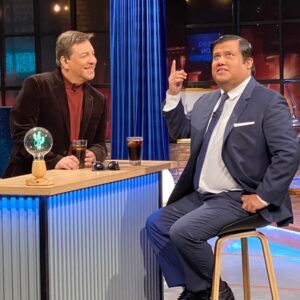 Nacho Pop Instagram - Con el JC que le dicen… aquí el momento justo que le dije que hiciera un matinal, pucha que tengo buen ojo para asesorar gente! @jcrodriguezoriginal (que te miren como Julito me mira…)