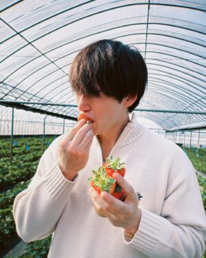 Nakhun Screaigh Instagram - 人生初のいちご狩り🍓

26個食べた。最高だった。