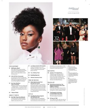 Nana Mensah Instagram - Thank you @leahfayec and @hollywoodreporter for having me as your #NextBigThing. On newsstands today! 🥰 #styledbyzadrianandsarah @zadrianandsarah 
💇🏿‍♀️: @cheryltbergamyhair 
💄: @billieegene 
📸: @stephaniedianiphoto
