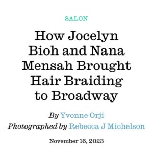 Nana Mensah Instagram - Such a delight chatting with powerhouses @yvonneorji and @jjbioh about #jajabroadway at @mtc_nyc. We are sold out through closing (11/19), but there are still tickets available for our very high quality livestream, available globally! 🌍
