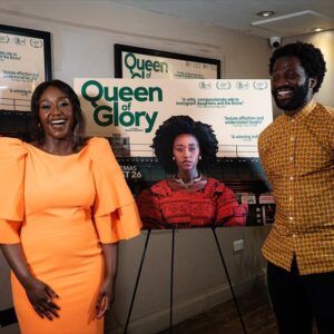 Nana Mensah Instagram - ✨8️⃣2️⃣6️⃣ ✨ 
I had a beautiful birthday celebrating @queenofgloryfilm in London at the iconic @ritzy_cinema. Thank you to the most generous moderator @sopedirisu and to @delphilievens & @bohemiamediauk for a wonderful night and subsequent jollof-fueled turn up! 🇬🇭 #QueenofGlory is now playing across the UK! 🇬🇧 
Makeup: @mariaasadimakeup 
Hair: @kieronlavine 
Styling: @zadrianandsarah 
Dress: @roksandailincic 
Shoes: @diminnoshoes 
Jewels: @swarovski @vraiofficial 

Thanks all for the birthday wishes! ♍️♍️♍️