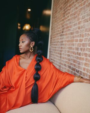 Nana Mensah Instagram - I interned at @wwd when I was in college. To be featured in their pages this morning is very full circle. 

Thank you @wwd and Kristen Tauer – @ktauer
Photos: Jenny Anderson - @jennyandersonphoto
Braids by Susy Oludele - @hairbysusy 
Hair: Cheryl Bergamy - @cheryltbergamyhair
Makeup: Andrew Colvin - @andrewcolvinmakeup