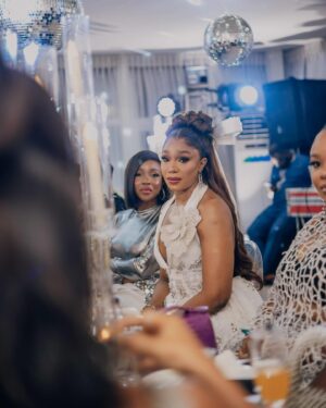 Nancy Isime Instagram - I don’t know how to behave when I’m Happy oh😅🥰

We had the most beautiful intimate shower for our SharBae @sharonooja and it was everything!😍

To my dearest Shar, 
This is the Lord’s doing and it is marvelous in our sight.
I can’t wait to be somewhere by your side as you walk down the aisle. 
You’ll make the most beautiful bride but most importantly, You’ll be the most amazing wife to your lucky husband! 

Love you Boo!❤️
Cheers to a new Era!🥂 

P.S: If your friend doesn’t look at you the way Shar was looking at me in slide 4 when I was giving my mini-speech, get a new friend😝🤭😄