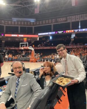 Nancy Lieberman Instagram - Thank you to @utaustintx , Associate Director of Communications @jrose359 . Thank you for the hospitality at the game yesterday against @kstatewbb . Blown away with Moody Center and thank for our homemade chocolate chip cookies 🍪