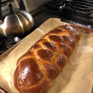 Nancy Travis Instagram - Shabbat Shalom.
Baking, Nesting and Gathering my Chicks before they close the airports.