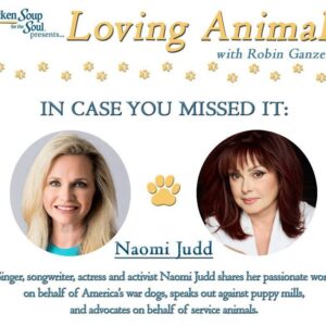 Naomi Judd Instagram - Listen to @chickensoupsoul podcast Loving Animals w/ @RobinGanzert & learn about my work w/ service animals! www.lovinganimalspodcast.com