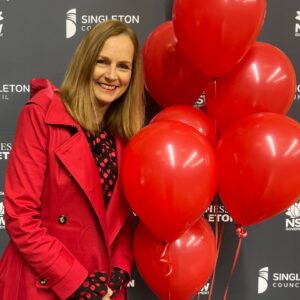 Naomi Simson Instagram - Thanks for making me feel so at home @singleton_council 🎈#keynote